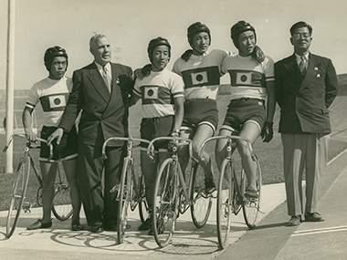 昭和２７年オリンピックに初参加した４名の選手