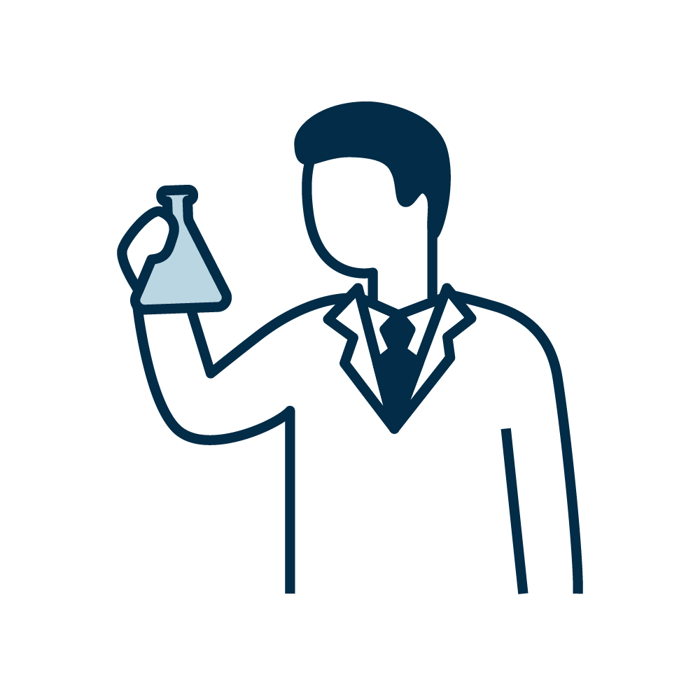 研究（機械に資する研究）のイラスト