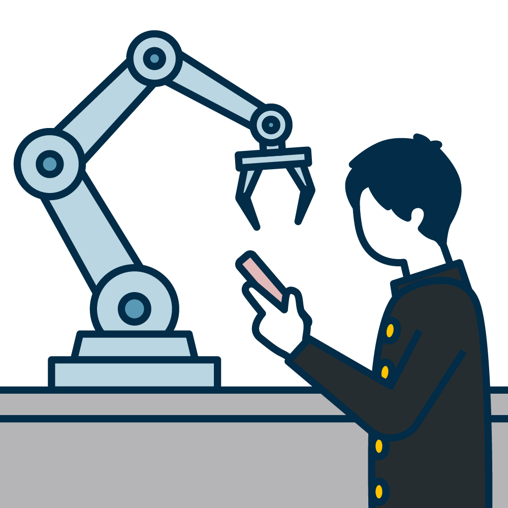 教育用機器の整備のイラスト